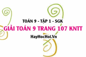 Giải Toán 9 trang 107 tập 1 Kết nối tri thức